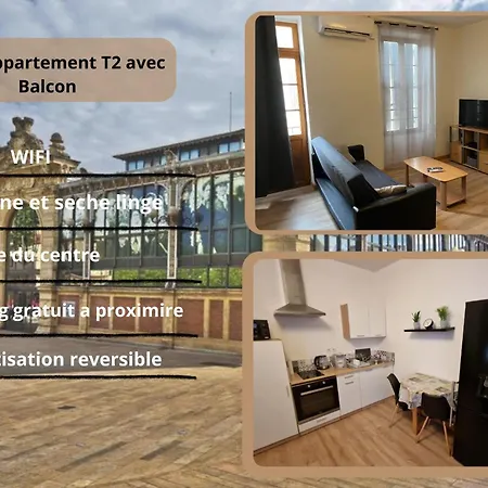 公寓 T2 Avec Balcon Proche Centre-ville 纳博讷
