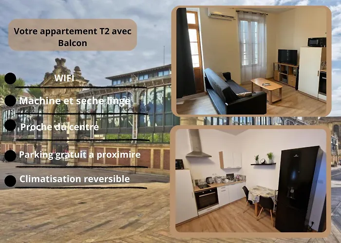 Apartamento T2 Avec Balcon Proche Centre-ville Narbona